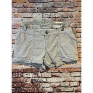 Gray White Striped O’Neil Chino Shorts Women’s Size 7